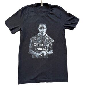 Chuck Thomas Graphic T-Shirt Black Bella+Canvas Unisex S
